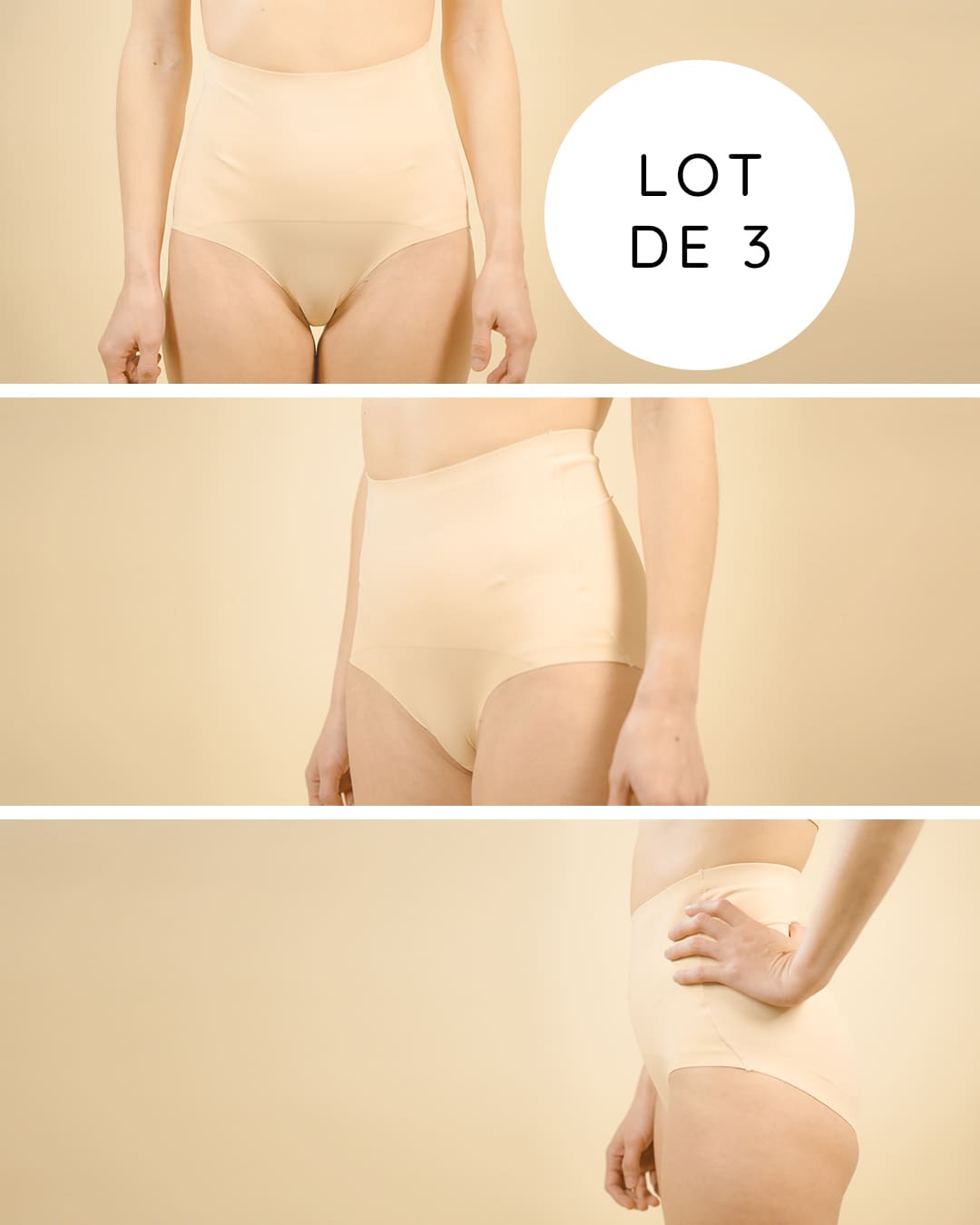 Lot de 3 - Culotte douce